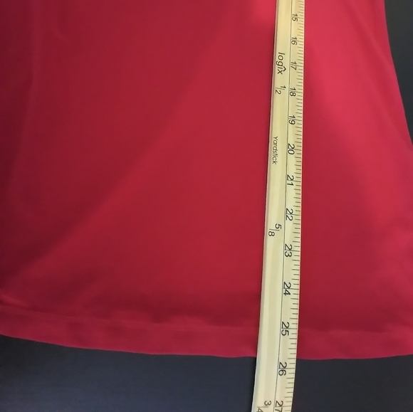 MSK Rhinestone Detail Flare Sleeve Red Top Size XL Mobwife Glam Eveningwear - Picture 11 of 11